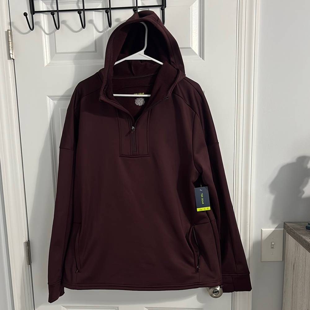 Men's Tek Gear Maroon Pullover Hoodie
